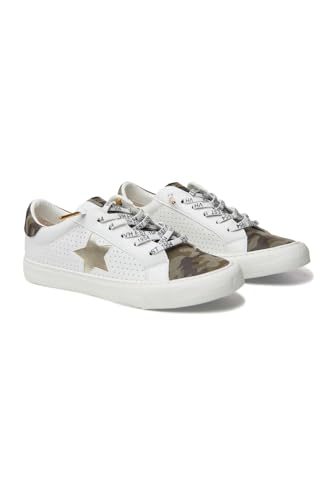 Image of VINTAGE HAVANA Grande Women's Fashion Sneakers White Camo Multi 6