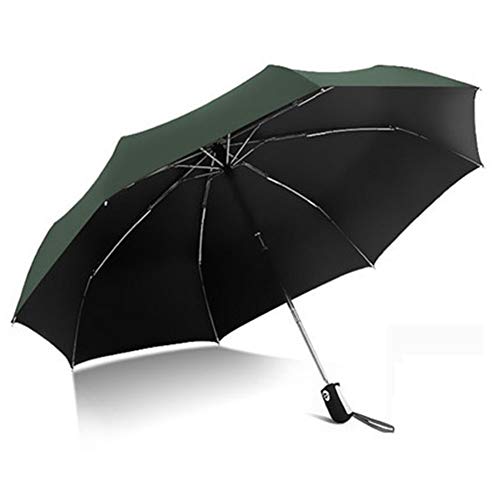 YZD Paraguas Plegable Ultraligero 8 Costillas Paraguas de Viaje Impermeable a Prueba de Viento de Apertura y Cierre Automático Sombrilla