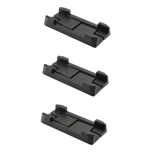 Soporte ajustable para CPU, 3 piezas, para chasis de computadora, tipo carrito, material ABS, color negro