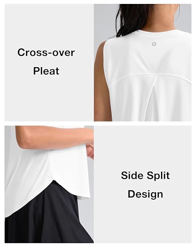 santiny women39s sleeveless workout tops breathable lightweight active tennis yoga shirts athletic running tank tops for women