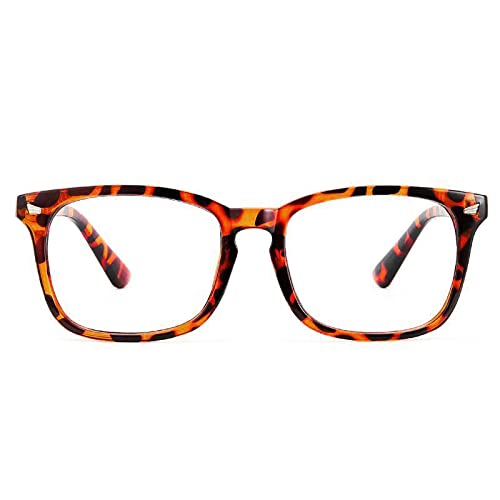 EyevyBlueX | Zero Power Blue Light Filter & Anti glare Computer Eyeglasses | UV Protected Spectacles | Square Frame Reading Glasses For men & women (E01007)