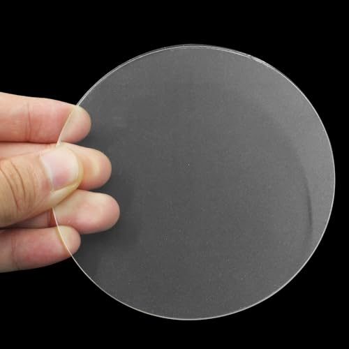Image of Hitefu Clear Circle Acrylic Sheets, 4 Inch, 10 Packs, 3mm Thick | Transparent Plexiglass, For Signs & Photo Frames, Art Craft & DIY Display Projects