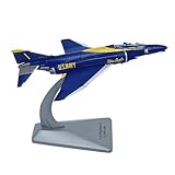 1/144 Scale United States Navy Mcdonnell Douglas F-4 Phantom II Fighter Model Alloy Model Diecast Plane Toy for Collection