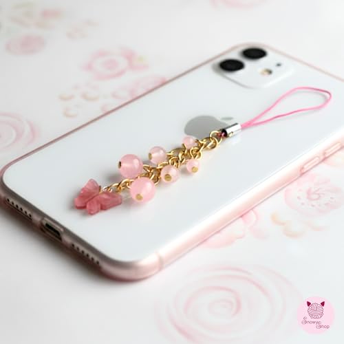Image of SNOWY SHOP Korean Silver Bow Phone Charm - Cute Heart & Starfish Pendant | Aesthetic Korean Mobile Chain, Bag Hanging & Keychain Jewelry for Girls & Women