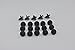 LOOYUAN 20PCS Nylon Bumper Fastener Rivet Clips Automotive Furniture Assembly Expansion Screws Kit Body Rivet Retainer Fastener Clips Replace Vlvo