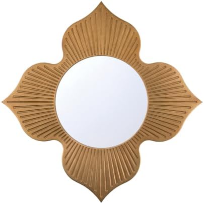 Crystorama Tullos 48'' Burnished Brass Mirror