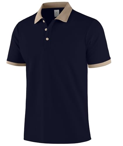 Polo de golf homme coupe regular pour les journées d'été et le tennis