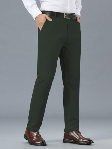 Image of TAGDO Men's Cotton Casual Trousers | Slim Fit Formal Pants for Man | Comfortable & Breathable Fabric | Stylish Office Wear | Everyday Casual Pant for Men
