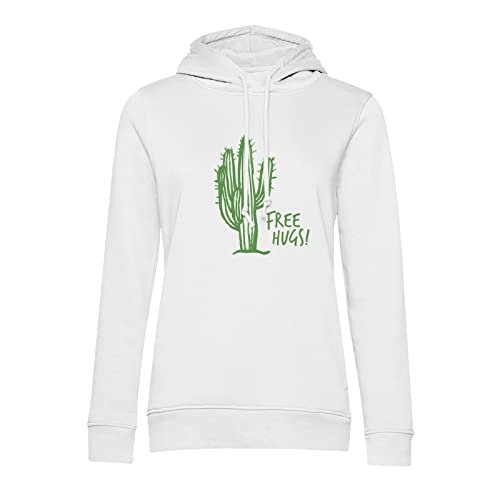 Sweat à capuche cadeau idéal avec imprimé cactus Free Hugs amusant