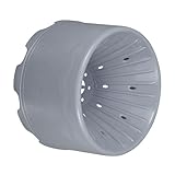 WRITWAA Mop Squeeze Basket Silver Grey Hollowed Mop Drain Bucket with Hand Press Wringer Suitable for Home Floor Cleaning and Bathroom Mopping Supplies