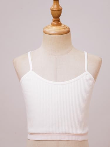 Kids Girls Dance Crop Tops Sports Camisole Bras Yoga Training Bra Gymnastics Tank Tops Vest Underwear3