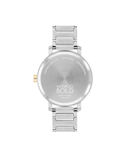 Movado Bold Evolution 2.0 Women's Watch - Swiss Quartz Movement, Stainless Steel Link Bracelet - 3 ATM Water Resistance - Luxury Fashion Timepiece for Her - 34mm3
