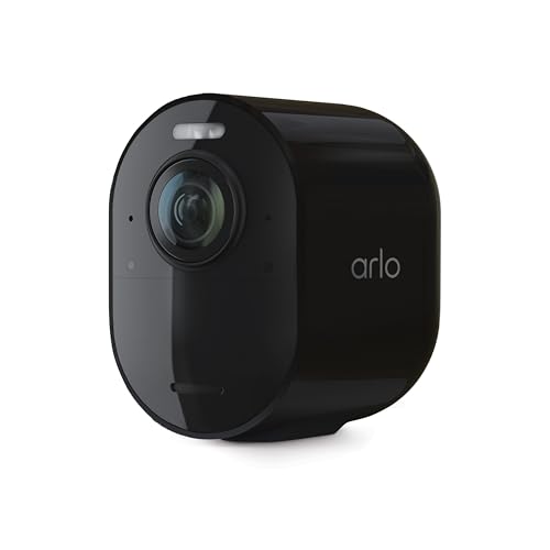 Image of Arlo Ultra Add-On Security Camera 4K HDR (3rd Gen, 2025 Release) - Requires SmartHub, Wireless Outdoor Camera, Battery Power, Emergency Response, Event Caption, 1-Mo Trial of Secure Plan, 1 Cam, Black