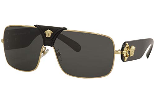 Versace Unisex Sunglasses, Gold Lenses Metal Frame, 38mm