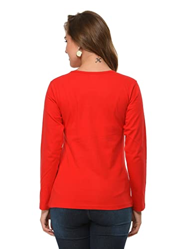 Image of Frenchtrendz Women's 100% Cotton Full Sleeves Round Neck Top