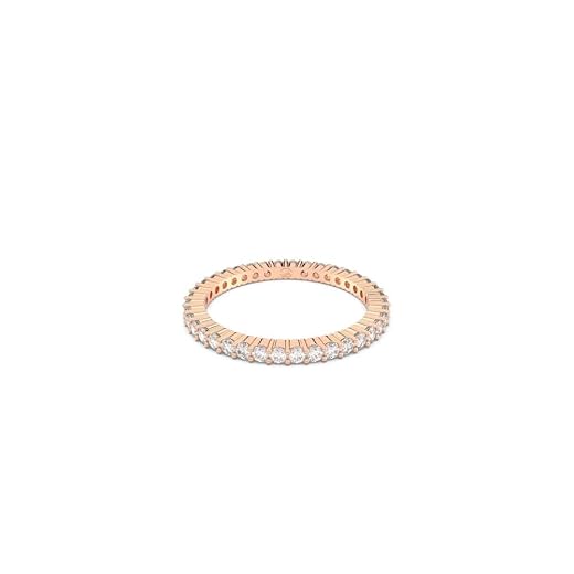Swarovski Matrix Vittore anillo, cristales blancos talla redonda