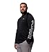 Columbia Mens PFG Terminal Tackle Long Sleeve Fishing Hoodie, Black/Cool Grey Logo, Small