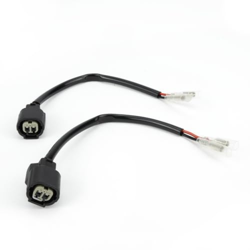 Image of Aharon Motorcycle 12V Cable Wire Extension /Adapter for LED Turn Signal Lights | Compatible with Kawasaki Motorcycles | Bike Indicator Blinkers | Waterproof Indicator Light Connector Plug