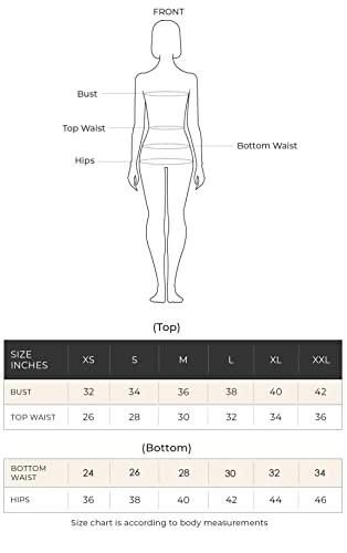 Image of DEEBACO Women's Floral Rayon Flared Tunic & Straight Pants Co-Ord Set for Women V-Neck & 3 /4 Puff Sleeve Ladies Party Casual Wear Fashionable for Girls Relaxed Fit Cord Set (Orange)