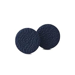 Navy Blue Circle Stud Earrings for Women