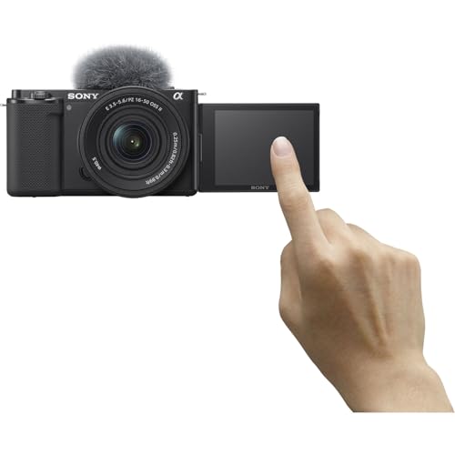 Sony ZV-E10 Mirrorless Camera with 16-50mm Lens & Tripod (Black) Bundle - Image 8