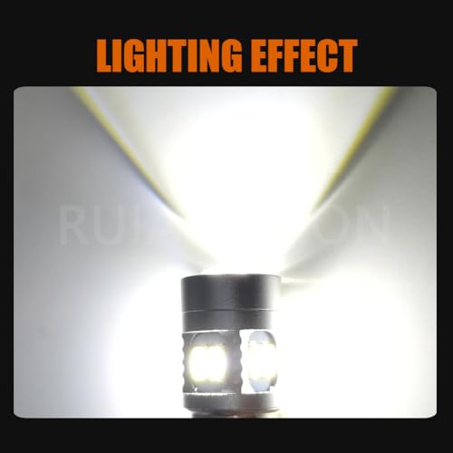 Ruiandsion P15D-25-3 Bombilla LED 6000K Blanco 6V-30V para moto miniatura 6