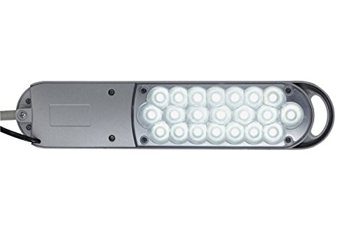 Maul LED Tischleuchte MAULatlantic, LED Lampe mit Standfuß, 6500 K, Arm Metall, Tischlampe für Schreibtisch, Büro… – Bild 3