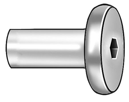 Connector Nut, 5/16-18, Gr 2, ST, PK10