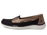 Geringes Gewicht Skechers Damen Ideal für unterwegs: Segel Bootsschuh, schwarz/weiß, 40 EU