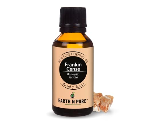 Image of Earth N Pure Frankincense Essential Oil (Loban Oil) Undiluted, Natural and Therapeutic Grade With Glass Dropper 30 ml