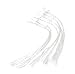 Jekayla 1/8"x7" 6 Pack Replacement Fiberglass Tiki Torch Wicks With Glass Tube Holder For Oil Lamps