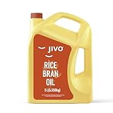 Jivo Rice Bran Health Oil 5 Litre - Cooking Oil for a Healthier Heart | Rich in Antioxidants & Vitamins | Ideal for Deep Frying, Sauteing & Baking | Chemical-Free | 100% Pure & Natural (Pack of 1)