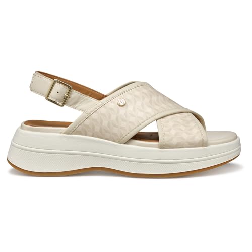 Geox D Spherica Ecub-3 S: Evita el dolor de pies con estas sandalias de plataforma beis 3