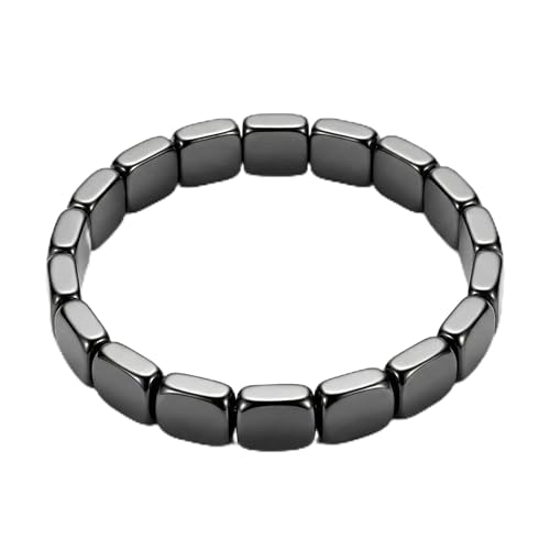 Pulsera de Hematita para Hombre 7.87 pulgadas miniatura 1