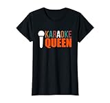 Mujer Karaoke Queen Canciones de micrófono Cantante de música Camiseta