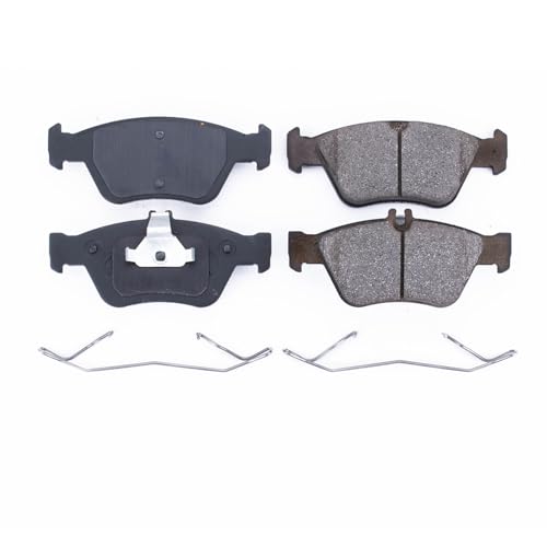 Image of PowerStop Front Brake Pads for Mercedes-Benz C230 1999-00 |C280 1996-00 |SLK230 1998-04 - Z17 Ceramic Brake Pads with Installation Hardware, 17-710