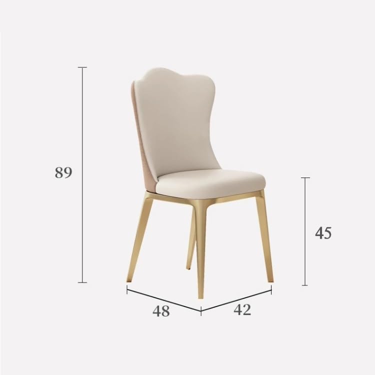 Office Chair Light Luxury Dining Chair Household Cream Wind Restaurant Modern Simple Backrest Chair Sub Creative Upholstered Chair Gaming Chair