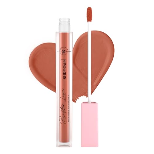 Image of Shryoan Butter Luxe Satin Matte Liquid Lipstick | Ultra Pigmented, Long-Lasting, Non-Transfer Formula, Smooth Lip Color, Weightless Finish, Silky Matte Finish (6ml) (Shade 07, Shade 07)