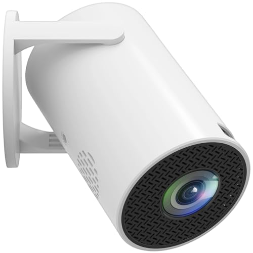 ZYMIADOU Proyector pequeño 1080P con ajuste de lente de 240 grados y conexión USB estable, dispositivo de proyección USB con correctio cuadrilátero