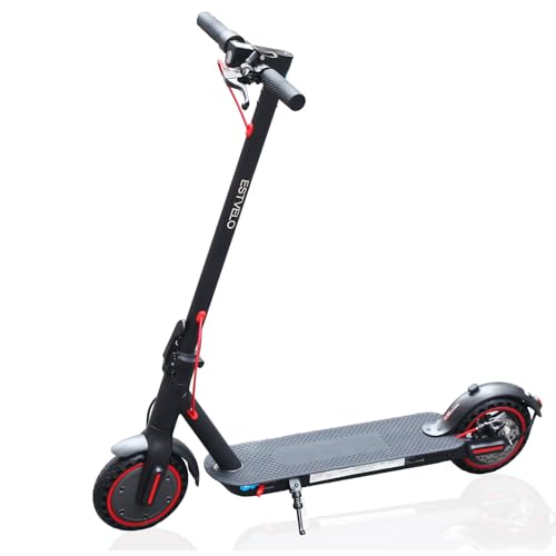 Electric Scooter for Adults, 8.5" Pneumatic Tires, Foldable E Scooter with APP and Cuise Control, 3 Speed Modes, Double Braking, Maximum Load 120 kg (Range (15-20km))