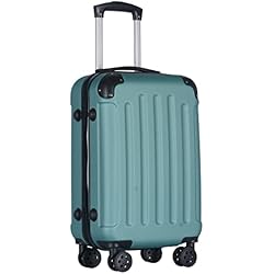 Maletas Mejores Maleta de Cabina 4 Ruedas Dobles Giratorias Viaje Semirigida, 20´´ (40 L), Maleta Pequeña, Equipaje de Mano, Trolley 4 Ruedas Dobles