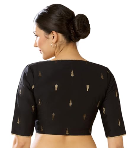 Image of Studio Shringaar Women's Handloom Cotton Silk Readymade Saree Blouse with Underarm Sweat Pads (Pack of 14 Pads)