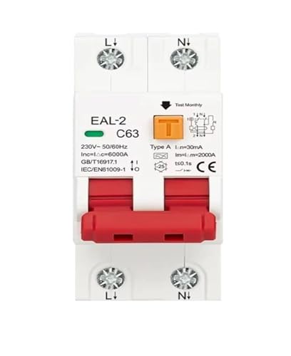 Disjoncteur électronique type A 30mA protection fuite de courant 230V