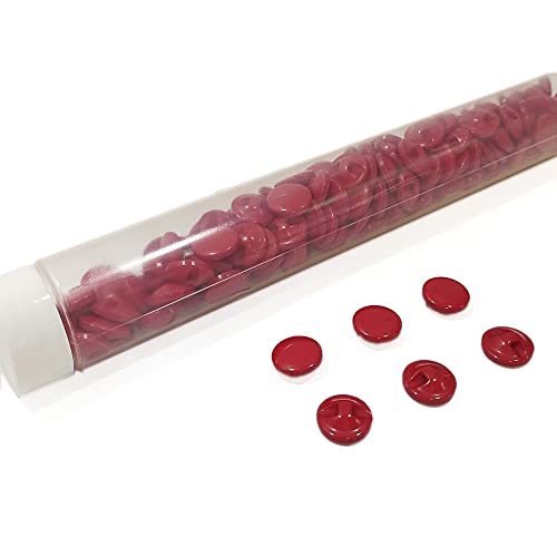 Nazarene Hemispherical Resin Buttons, 144 Pieces/Tube, Available in 13 Colours and 4 Sizes for Crafts Sewing - Image 4