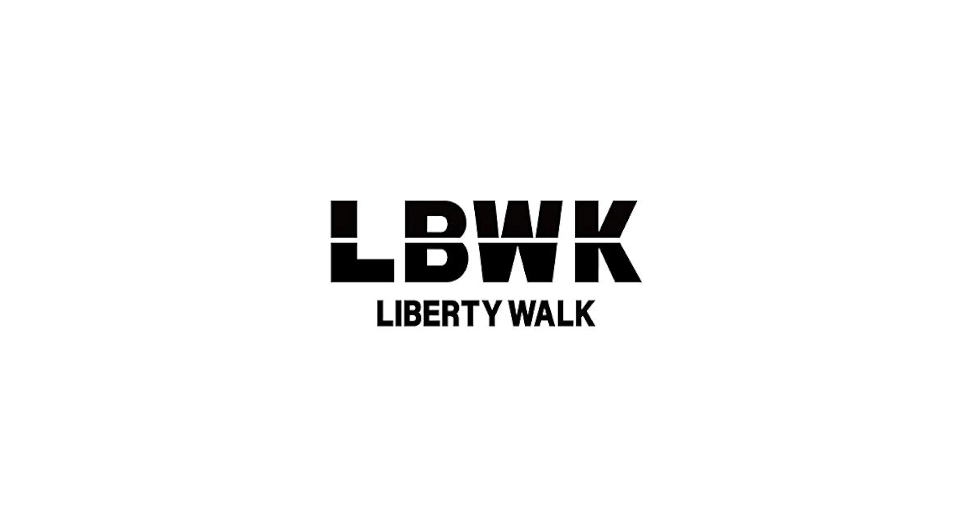 Liberty Walk LBWK LIBERTYWALK Logo Sticker, Black, Model
