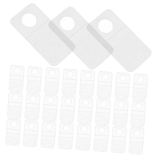 BUGUUYO Adhesive Hanging Tabs Hooks 100pcs Round Hole Sticker Display Hooks Easy Application for Retail