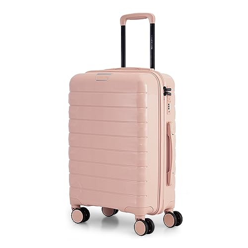 Nasher Miles Vienna Hard-Sided Polypropylene Cabin Luggage Peach 20 Inch |55cm Trolley Bag For Rs. 2359 @ 83 %
