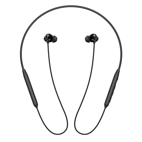 Image of Original for Oneplus Bluetooth Neckband Earphones Z2 ANC | 12.4mm Bass Drivers | 45dB Active Noise Cancellation | Long 28H Battery Life | Fast Charging Lightweight Flexible Design Booming Black(R9)