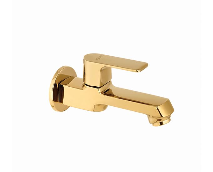CERA Chelsea Bib Cock Short Body Wash Basin Faucet | Sink Tap | Bathroom Accessories | Wall Mount | PVD Finish | Solid Brass | French Gold | F1016151FG-image-32