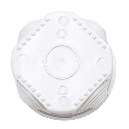 MAKERELE Waterproof Dustproof Electrical Outdoor Junction Box Universal ABS Plastic Electrical Project Enclosure White D3.1”×H2” inch (D80 x H50mm